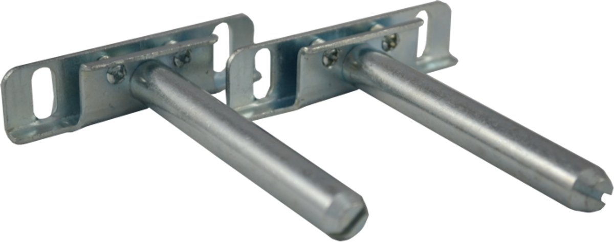 Pair 180mm Concealed Floating Shelf Brackets Steel Hidden Support