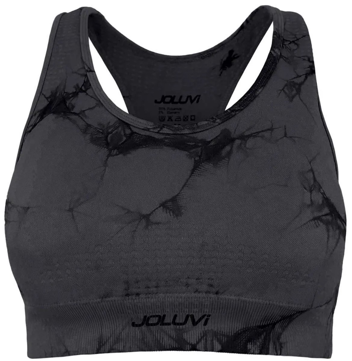 Joluvi Tie Dye Sport-top Zwart XL Vrouw