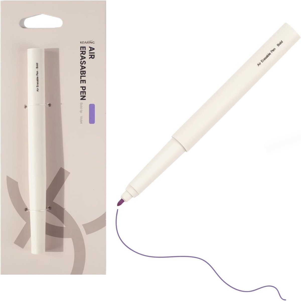 Luchtuitwisbare Marker - Paarse Inkt - Verdwijnende Inkt binnen 2-14 Dagen - Ergonomisch Ontwerp - Voor Quilten en Doe-Het-Zelf Ambachten