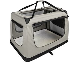 Opvouwbare Hondenbox Transporttas Transportbox Auto Kat Honden Konijn Beige Crème Grote Kleine Boxtas Kleine Transporttas 7 Maten S - XXXXL Petigi