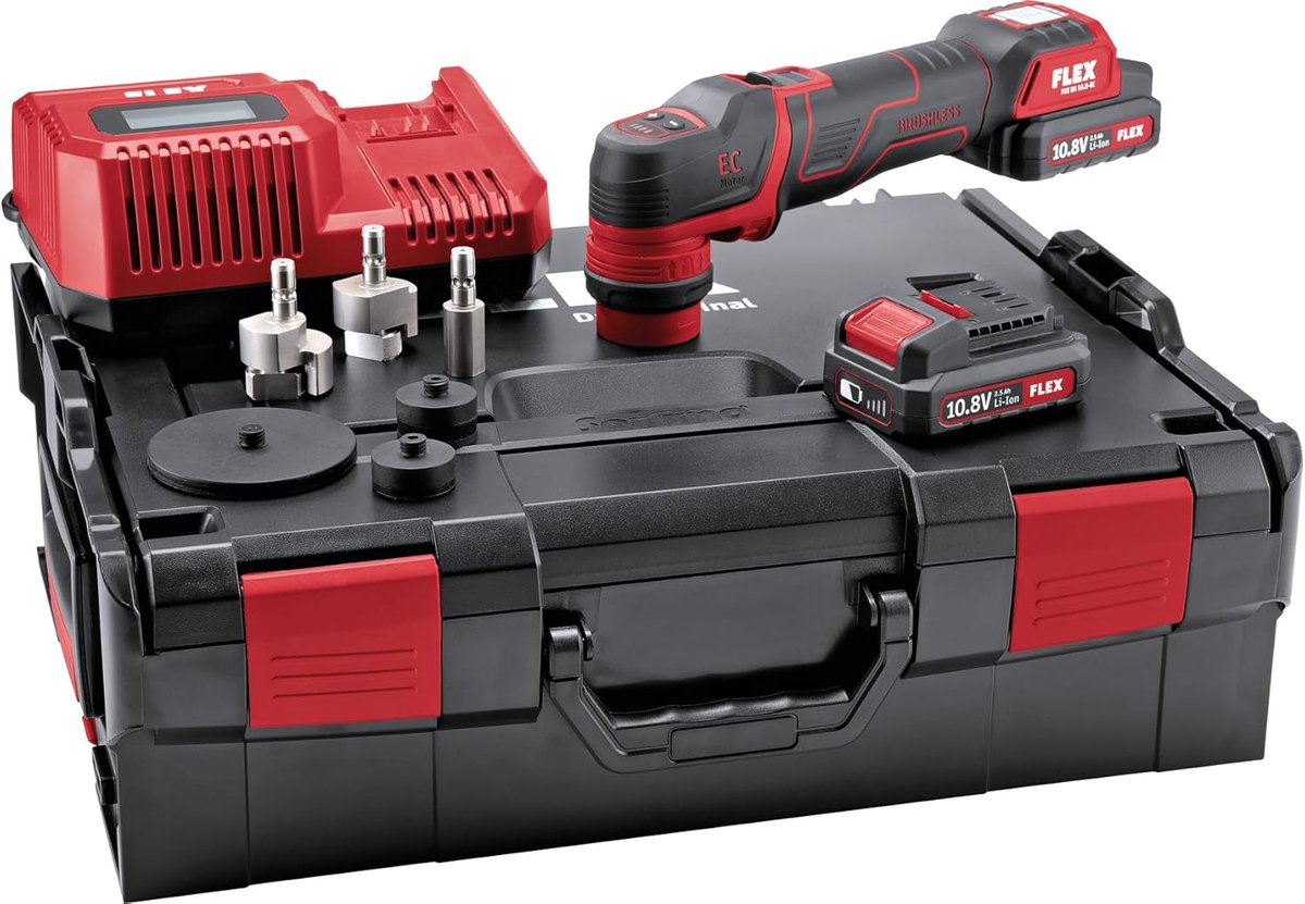 Polijstmachine 10.8 V - PXE 80 10.8-EC/2.5 Set - Toegankelijke snelwisselsysteem - Ideaal voor voertuigherstel - SnelShoppen