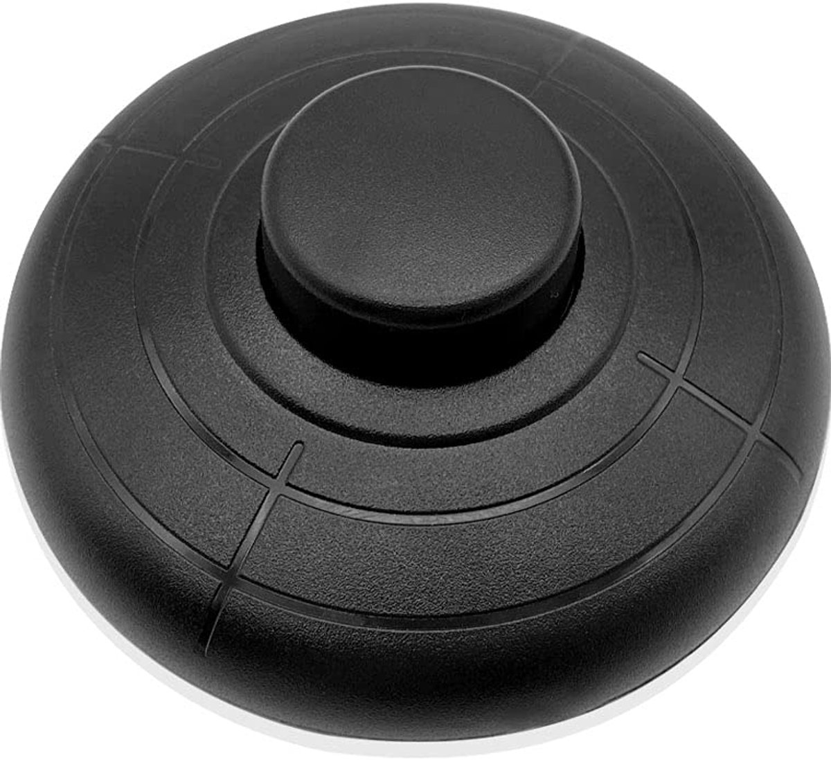 1 stuk diameter 70 mm voetschakelaar, ronde voetschakelaar, 250 V/2 A, pedaalschakelaar, zwart, ronde kabel, voor staande lampen, kindertafellampen, keukenkastlampen of andere