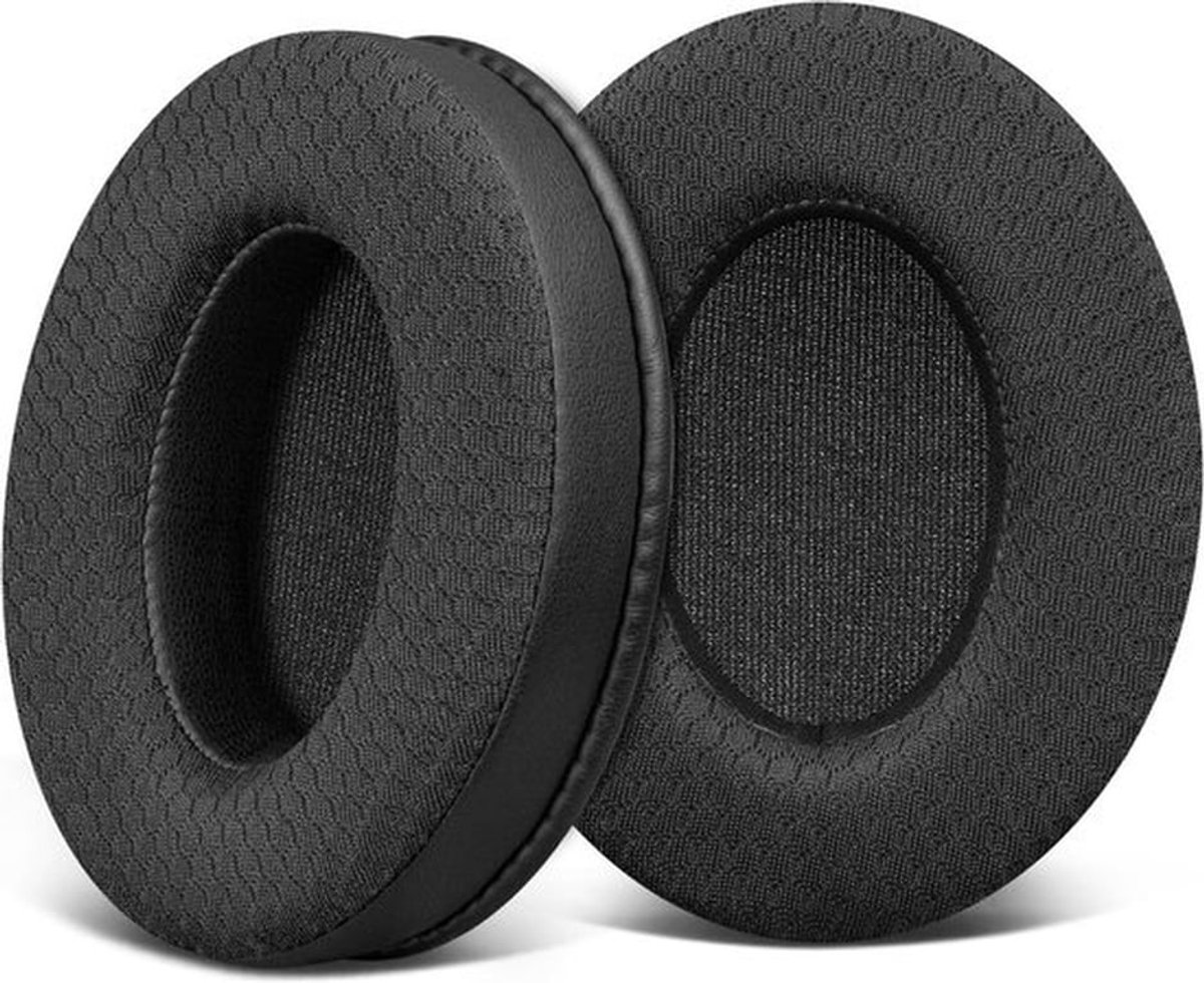 Vervangende Oorkussens voor Sennheiser HD202, HD203, HD212 en Meer - Duurzaam en Comfortabel met Voetbalstructuur - Zwart