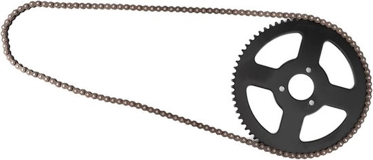 Tandwiel 25H Ketting 144 schakels Tandwiel voor 2-takt as voor Elektrische Mini Moto Pocket Bike ATV Quad Accessoire