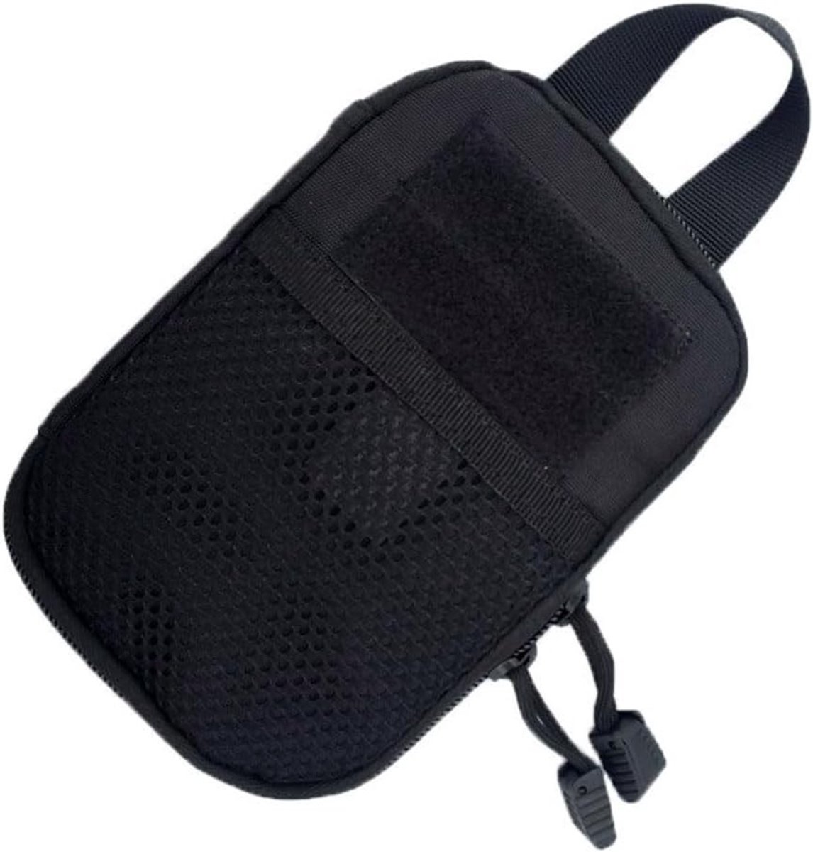 Compacte EDC Utility Bag, Zwarte Tactical MOLLE Pouch voor Outdoor, Hiking en Camping Essentials