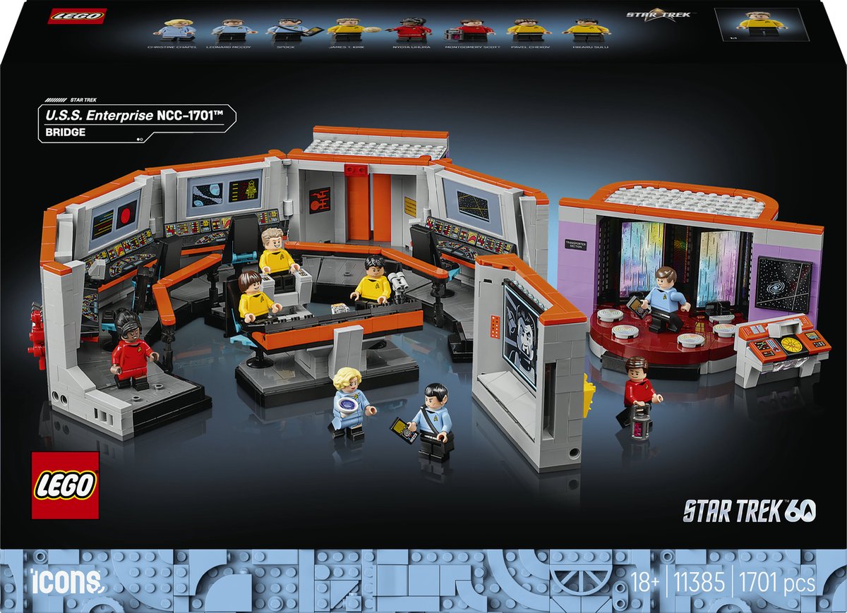 LEGO® Icons Star Trek: U.S.S. Enterprise NCC-1701™ Brug - Scifi-Modelbouwset - 11385