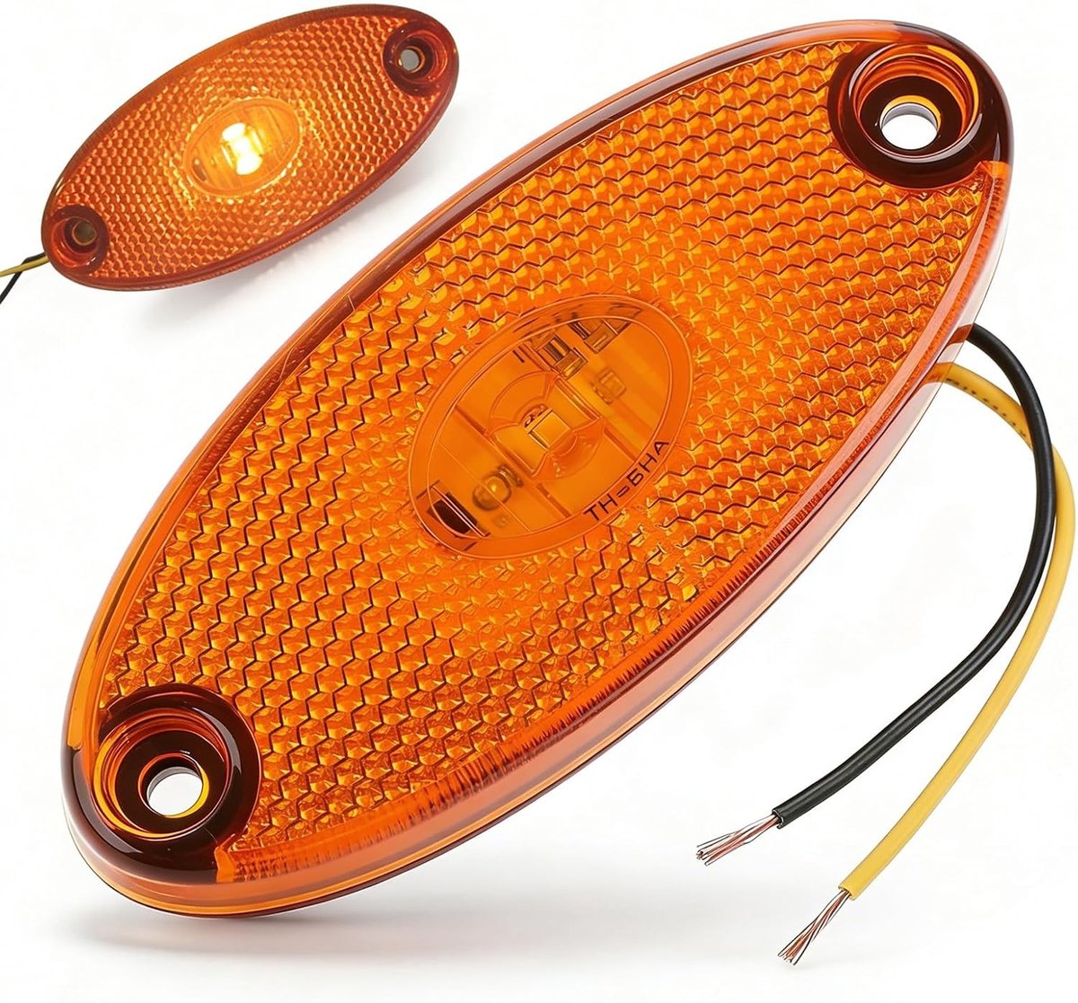 Universele 12 V LED aanhangerlamp voor camper en aanhangwagen, waterdicht en robuust, eenvoudig te installeren veiligheidsverlichting met gele signaalfunctie
