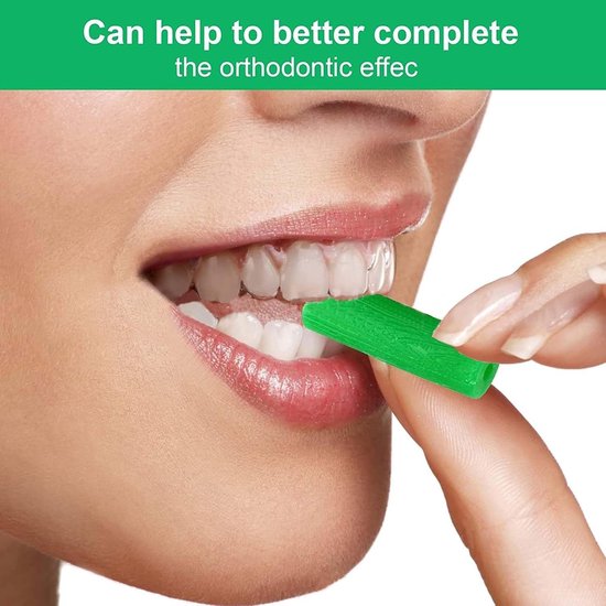 Chewies voor Aligners - Aligner Serving Tray, Groene Chewies en Chompers voor Optimale Tandcorrectie — afbeelding 4