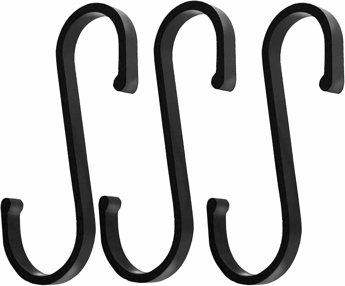 SnelShoppen - S Vormige Haken, S Haakjes, Stevige S Haken voor het Ophangen van Potten en Pannen, Planten, Koffiekoppen, Jassen, Tassen, Handdoeken in