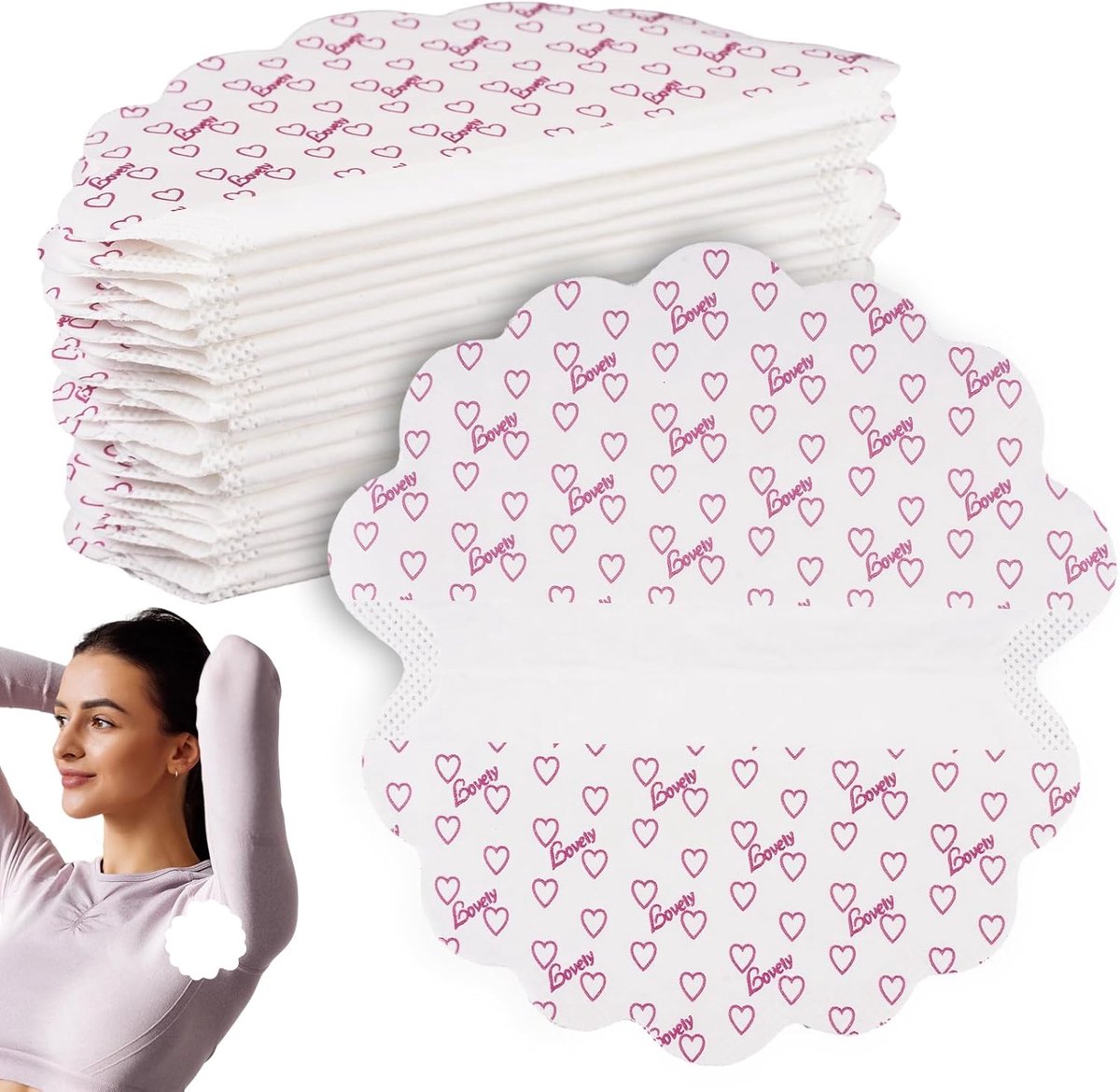 SnelShoppen - 20 Stuks Okselpads voor Dames en Heren, Zweetpatches Oksel Schilden Pads, Zelfklevende Okselzweetpads van Katoen voor Kantoor, Vergaderi