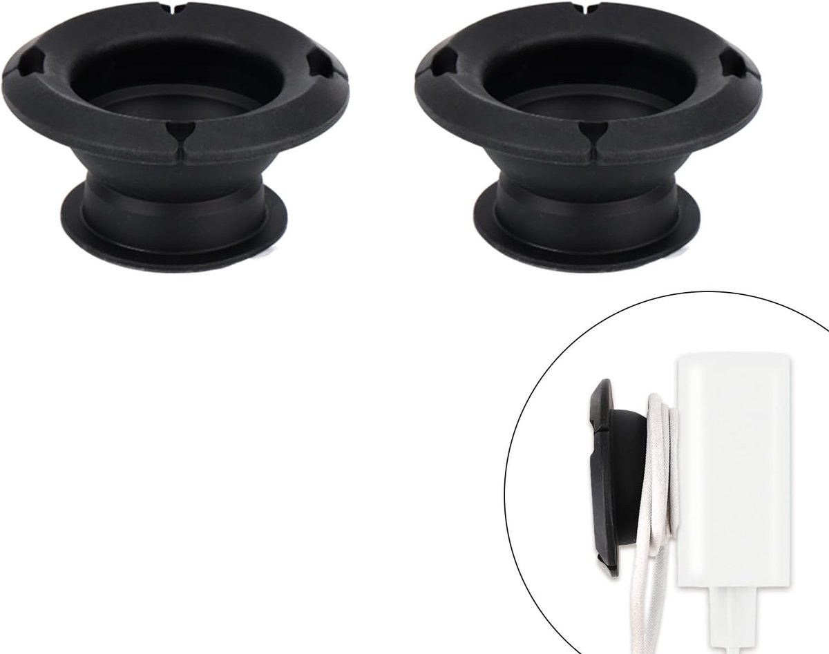 SnelShoppen - 2 Stuks Oordopjes en Oplaadkabel Reel, Sterke Lijm Kabel Organizer voor USB-C Kabelbeheer op Bureau, Compatibel met MacBook Laders en Te