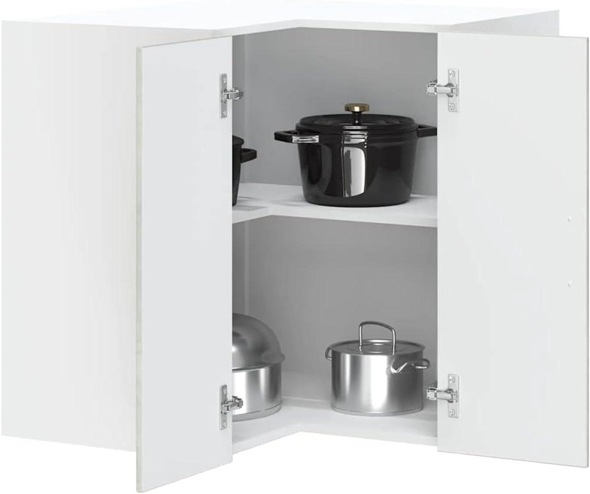 Keuken hoekhangkast - Wandkast keuken - Keuken organiseren - Ruimtebesparend ontwerp - 57 x 57 x 60 cm - Betongrijs
