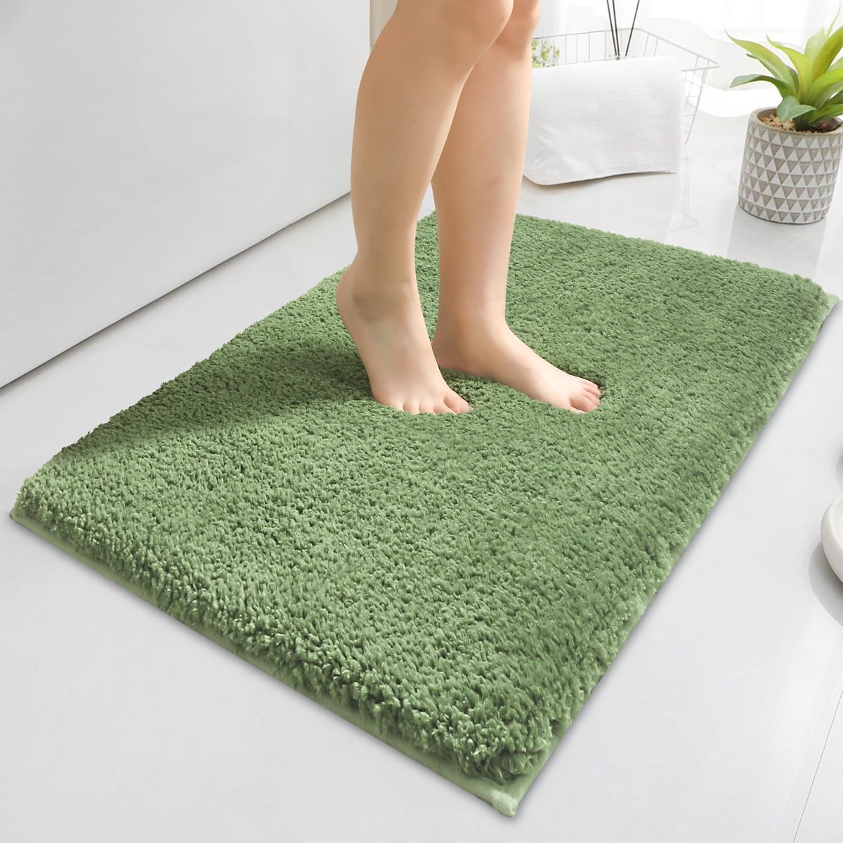 SnelShoppen - Antislip Badkamermatten 50 x 80 cm, Waterabsorberende Microvezel Badmatten, Zachte Douchematten, Duurzame Machinewasbare Badtapijten voo