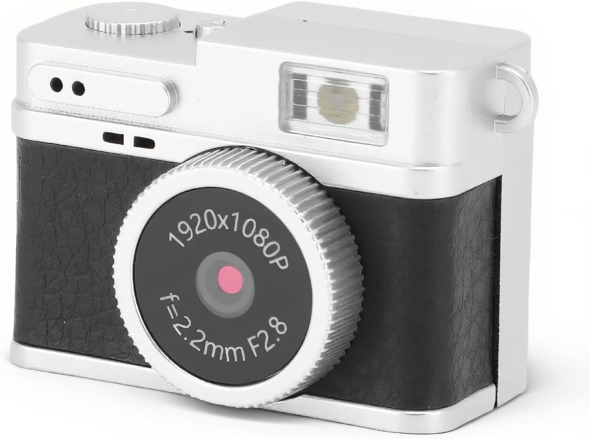 Mini keychain camera 1080p - retro ontwerp - 128GB opslag - perfect voor vloggers - ShopVlot