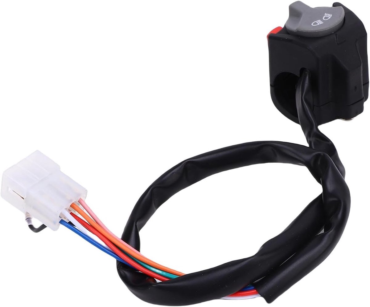 SnelShoppen - Motorfiets Hoorn Ontstekingsschakelaar Hoofdlicht Hoorn Schakelaar 7811-107-0000 Geïntegreerde Stuurcontrole Schakelaar met ABS Materiaa