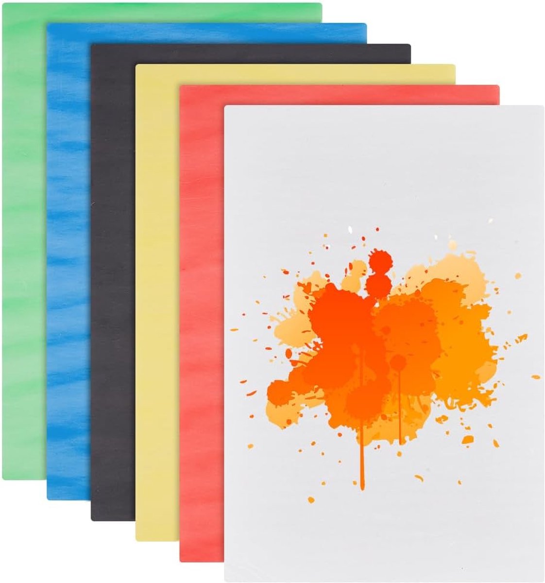 SnelShoppen - 6 Stuks Foam Platen 6 Kleuren, 305x199mm, 5mm Dikke DIY Schuimplaten voor Modellen, Beeldhouwwerken en Creatieve Projecten