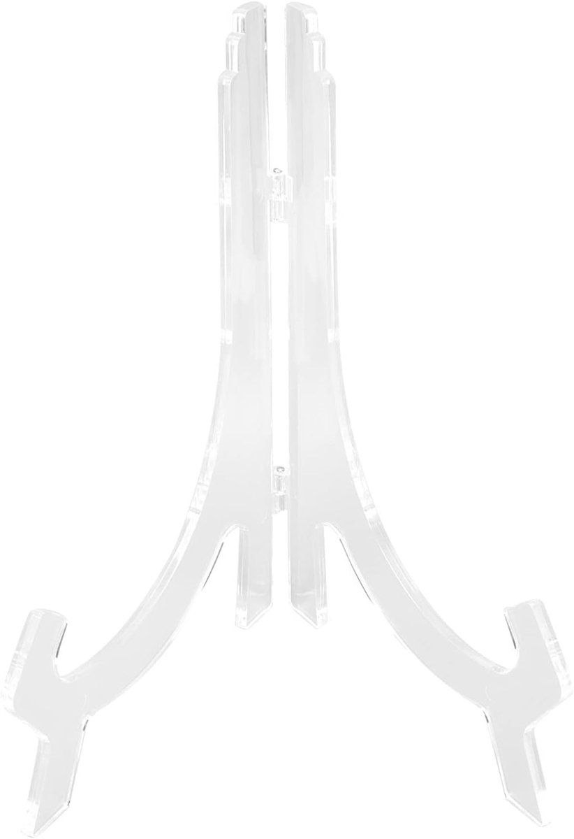 SnelShoppen - Acryl Display Stand voor Wandklok, Certificaat en Decoratie - Helder Muurhouder 25 cm Hoog voor Thuis en Kantoor