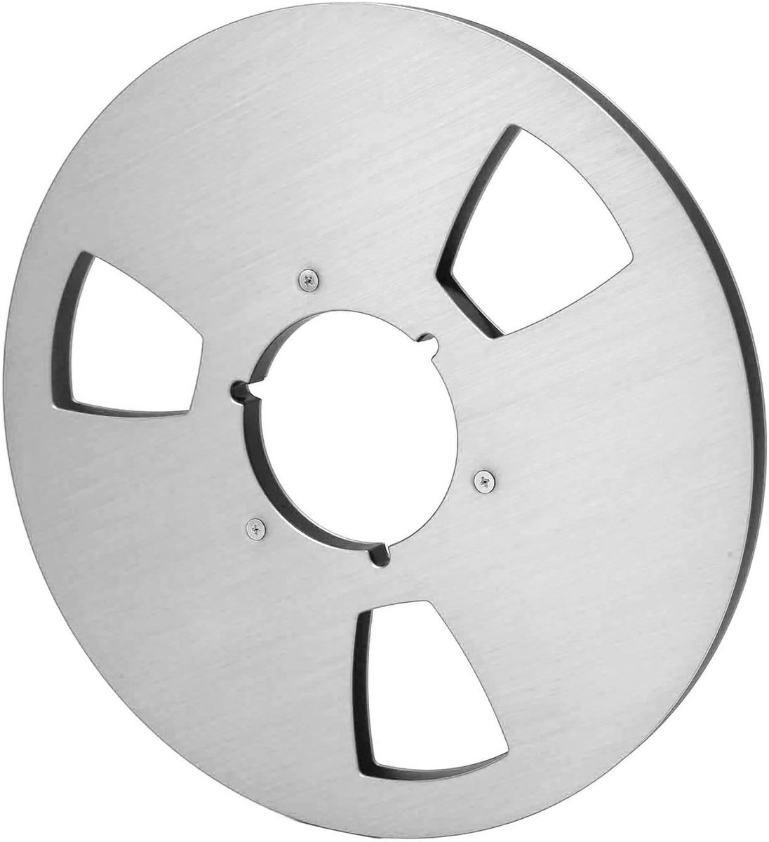 SnelShoppen - 1/4 10 tonband 5 Inch Lege Opwikkelspoel - Roestvrijstalen Schroeven - Tapehaspel voor Reel to Reel Tape Recorder - Zilver