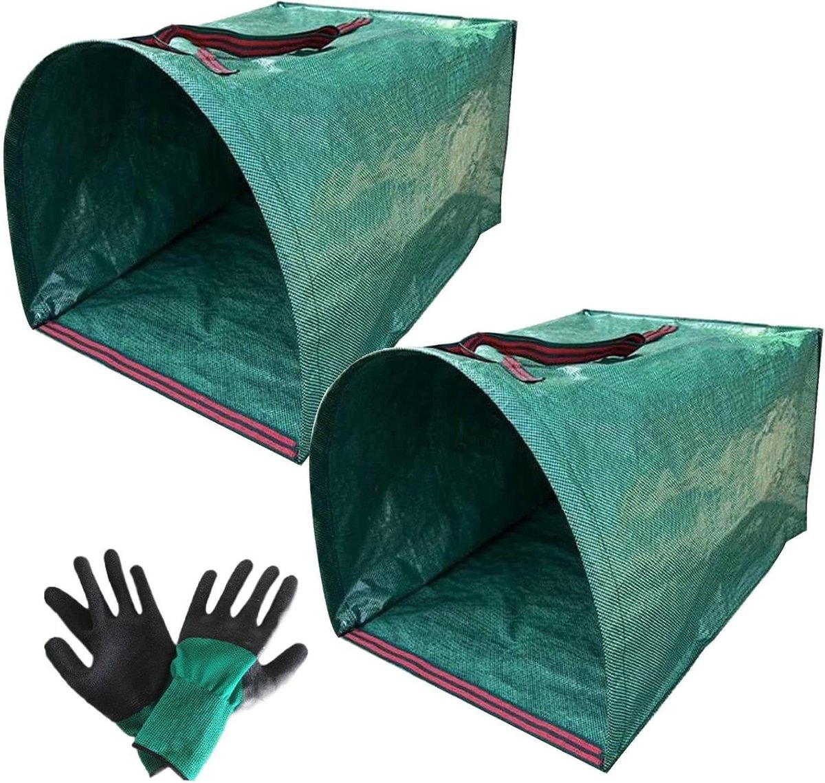 Bladzakken Tuinafval - Afvalzakken Gazon - Tuinonderhoud Vereenvoudigen - Opvouwbaar Ontwerp - 200 Liter - Groen