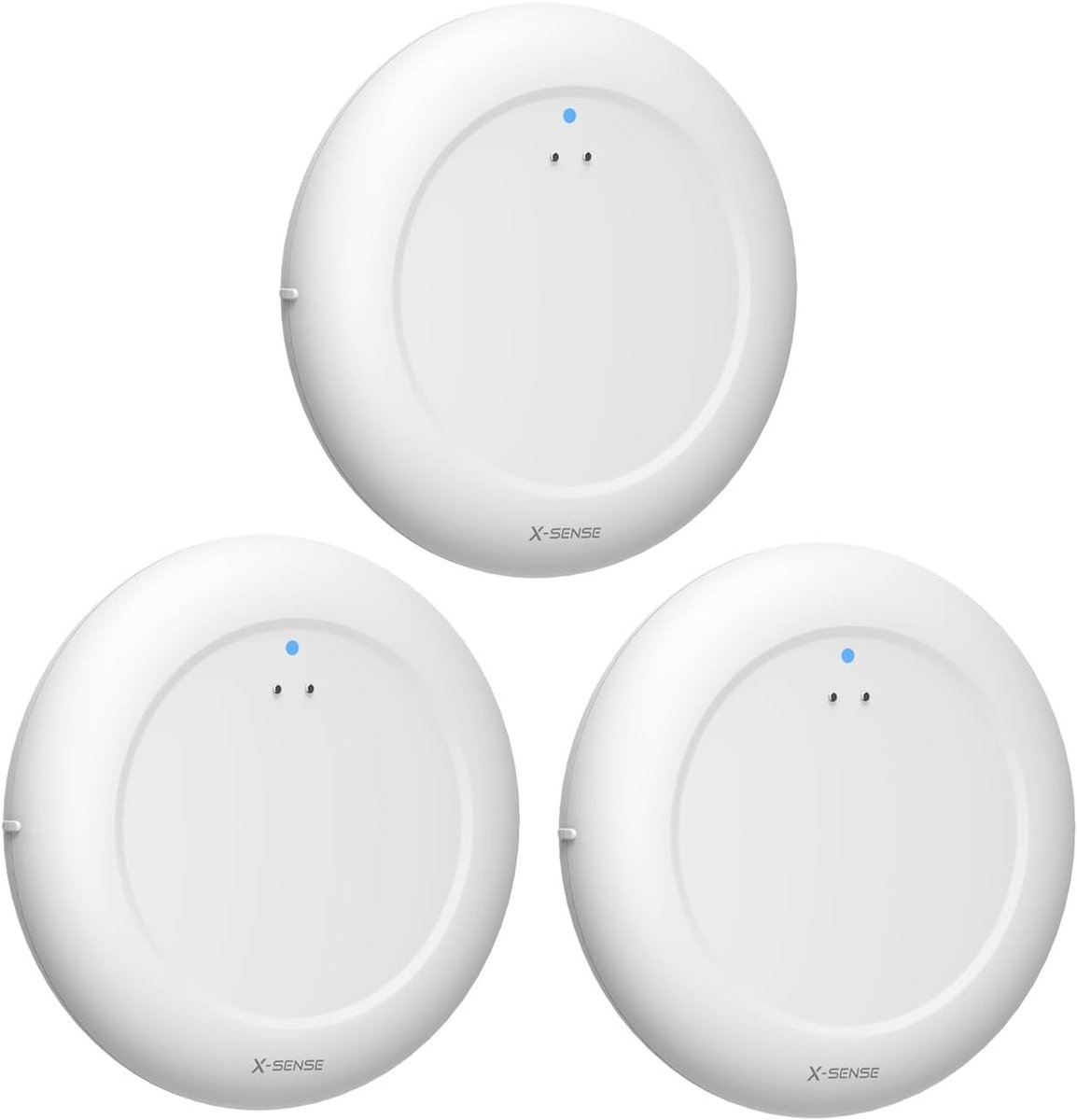Slimme Watermelder met Wifi en App-waarschuwingen - Set van 3 Waterdichte Sensors voor Keuken, Badkamer en Kelder
