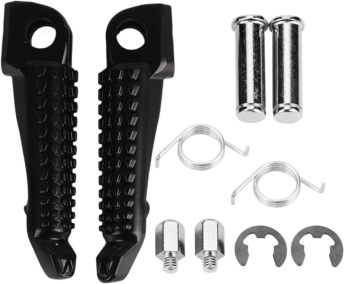 SnelShoppen - Motorvoetsteun Zwart Rubber Antislip Verstelbaar 1 Paar Voor ZX-6R ZX-7R ZX-9R ZX-10R ZX-12R Z1000