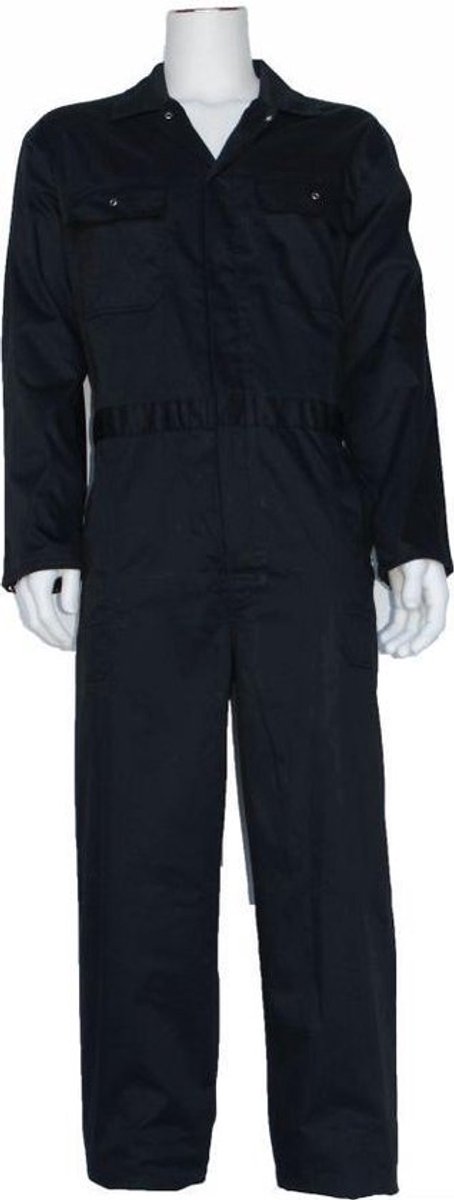 Overall polyester/katoen zwart maat 53