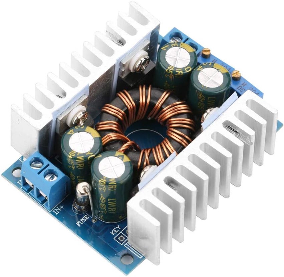 DC DC spanningsconverter 5-30V - boost/buck regelaar - 1.25-30V instelbaar - ideaal voor stroomvoorziening - SnelShoppen