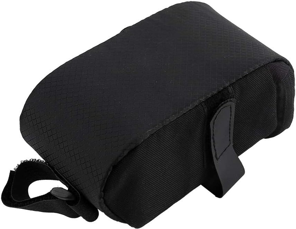 SnelShoppen - Sac de Selle de Vélo Waterdicht, Indestructible, Fietstas voor Mountainbikes, Outdoor Activiteiten, Maat 15x7x7 cm, Zwart