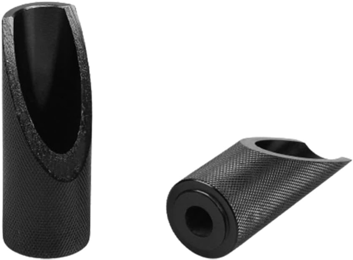 SnelShoppen - 2 x Aluminium Motor Voetsteunen voor R-uckus Z-oomer, Conische Vorm, Hoogwaardige Comfort, Zwart/Zilver/Goud/Rood/Blauw