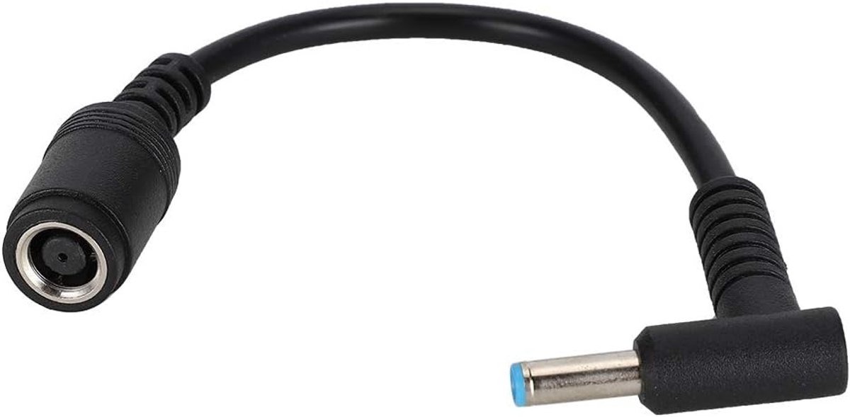 SnelShoppen - AC Stroomkabel, Laptop Adapter Tip Connector Converter 7.4 x 5.0 Vrouwelijk Naar 4.5 x 3.0 Mannelijk Buigbaar Met Pin Voor HP Ultrabook