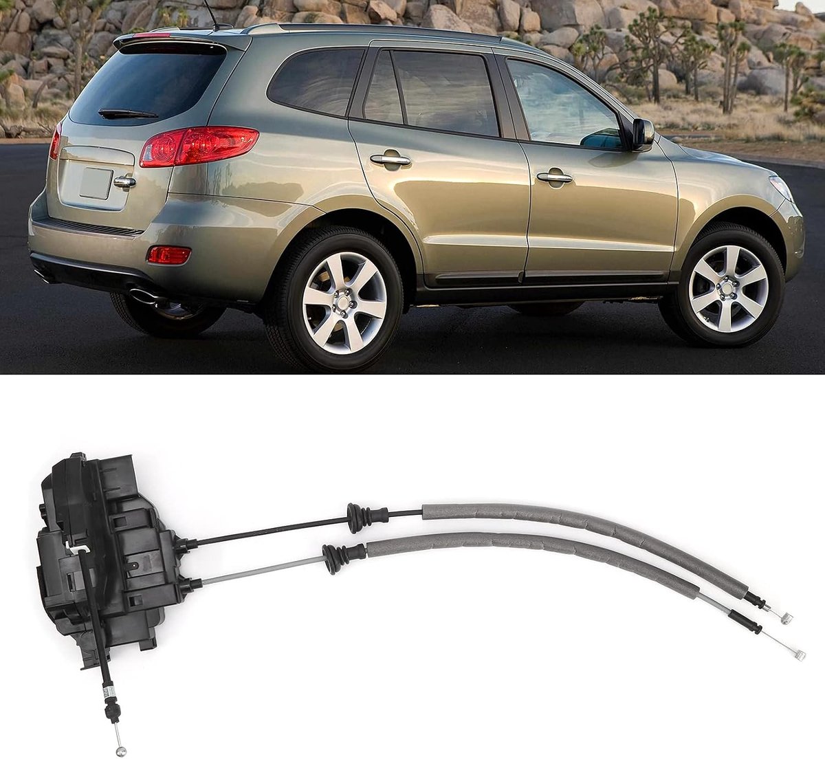 SnelShoppen - Deurslot Actuator Achter Links Vervangingsonderdeel voor Hyundai Santa Fe 2006-2009 - Hoogwaardige ABS Deurslot Motor - Originele Standa