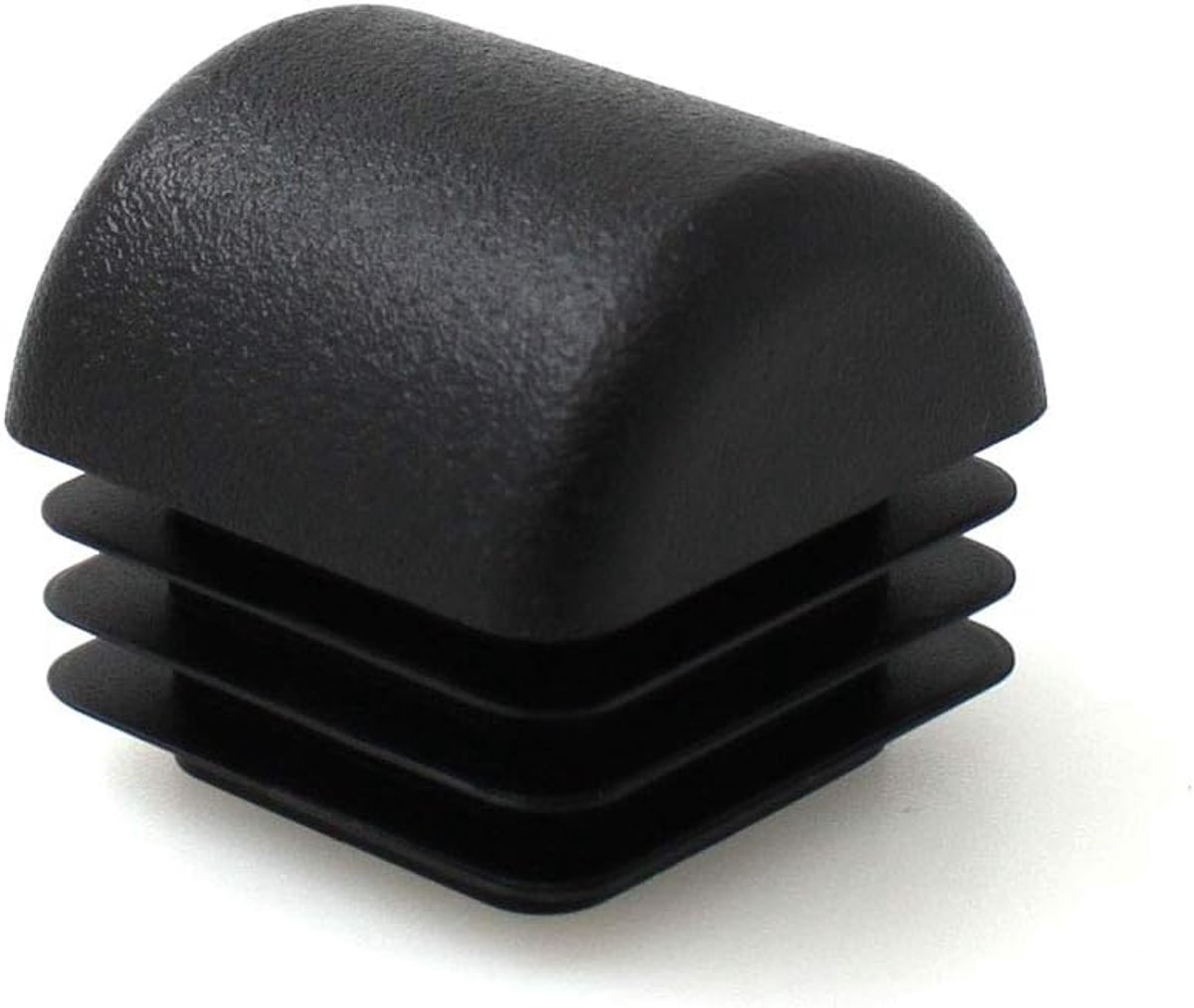 Quantity:20pcs 20mm (3/4") Square Tube Domed Ribbed Inserts End Caps Stoppers Plugs for Table Chair Furniture Legs by - ShopVlot