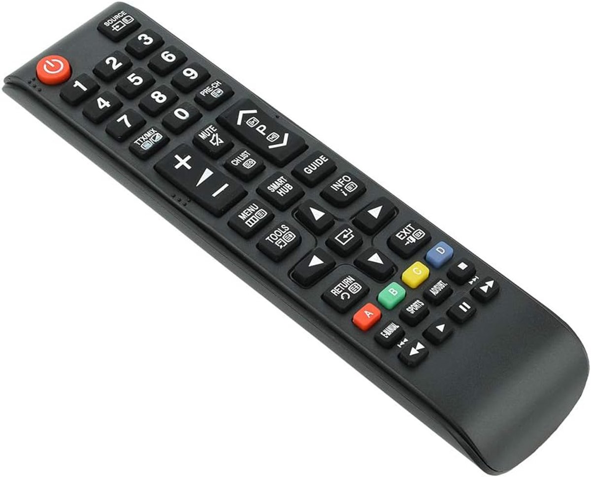 SnelShoppen - Hoogwaardige Vervangende TV Afstandsbediening - Originele -01199G - Duurzaam ABS - Bereik tot 8m - Geschikt voor Diverse TV's