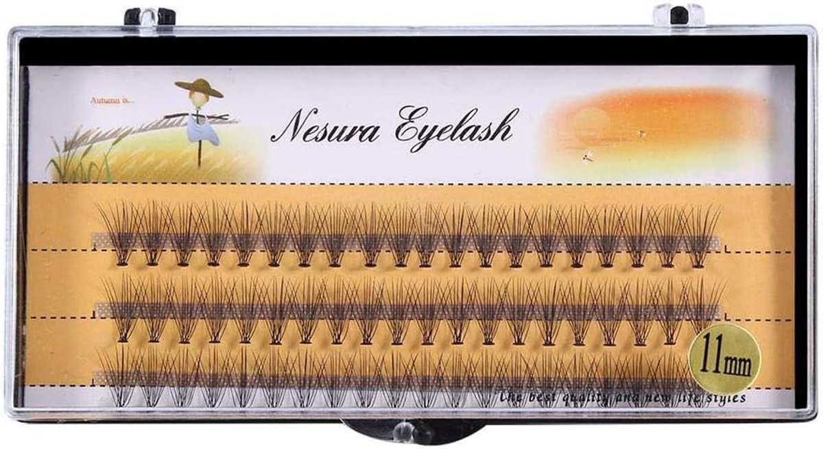 SnelShoppen - Crazy Sale Nepwimpers 3D Deluxe, 7 Maten Natuurlijke Wimpers, Zachte Valse Wimpers voor Makeup Beauty, 11mm, Perfect voor Feesten en Dag