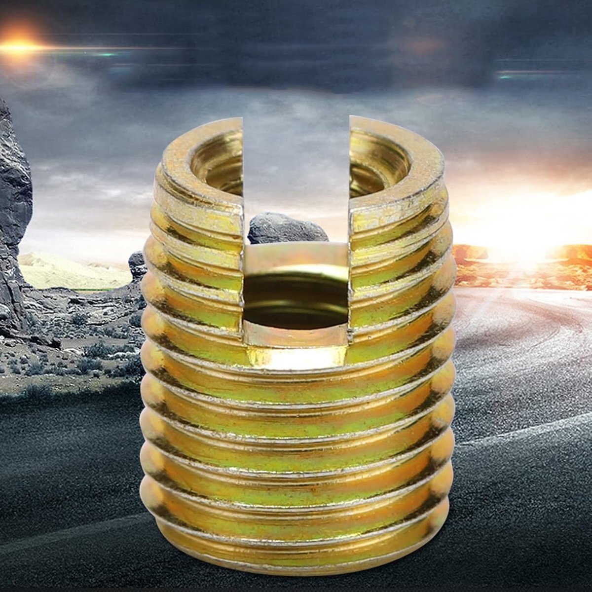 SnelShoppen - 20-delige 302 Koolstofstaal Zelftappende Draadinsert Schroef Bushing Reparatieset M12 x 1.75 voor Meerdere Toepassingen