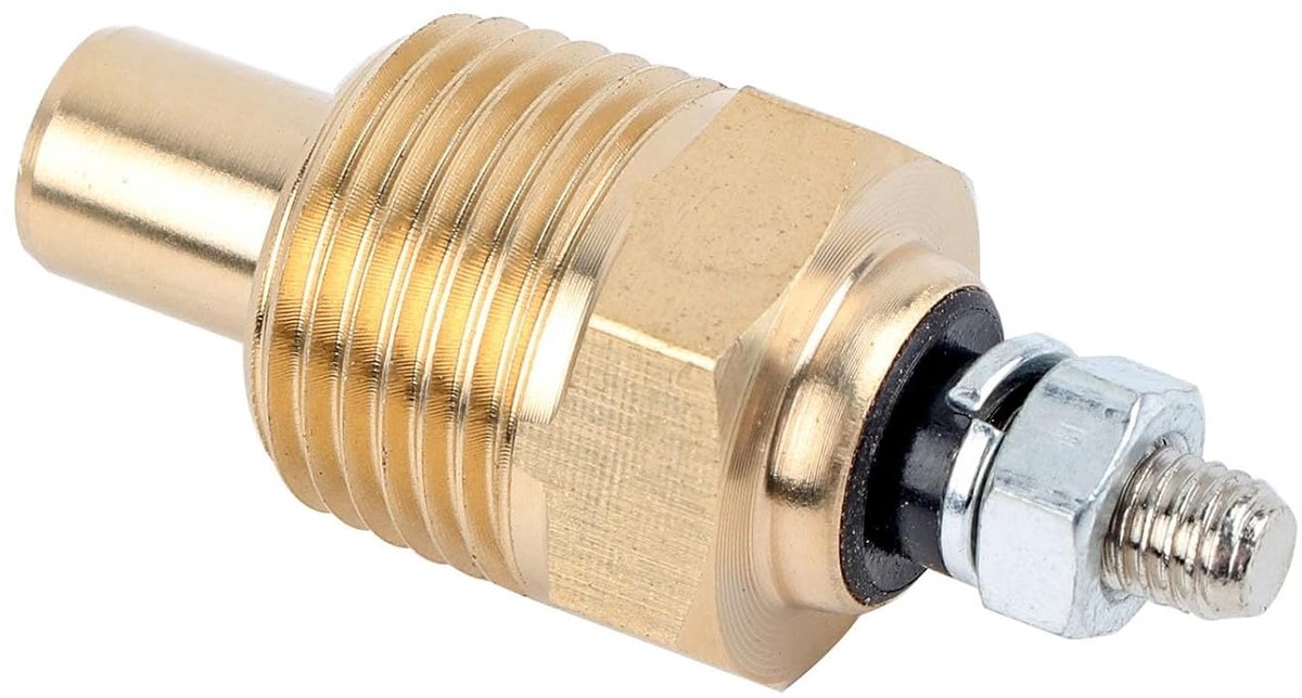 SnelShoppen - Water Temperatuur Sensor Vervanging voor Mercruiser 806490T, Sierra 18-5897, Mallory 9-42400 - Hoogwaardige Metalen en Rubber Constructi