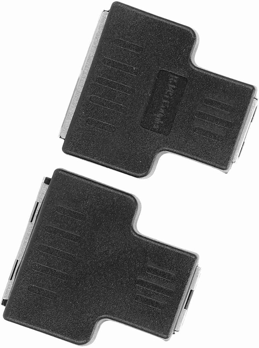 SnelShoppen - Ethernet Coupler 2pcs - RJ45 Female Interface Adapter - Kabel Splitter voor 2 Apparaten - LAN Connector Kabel Extender - Compatibel met