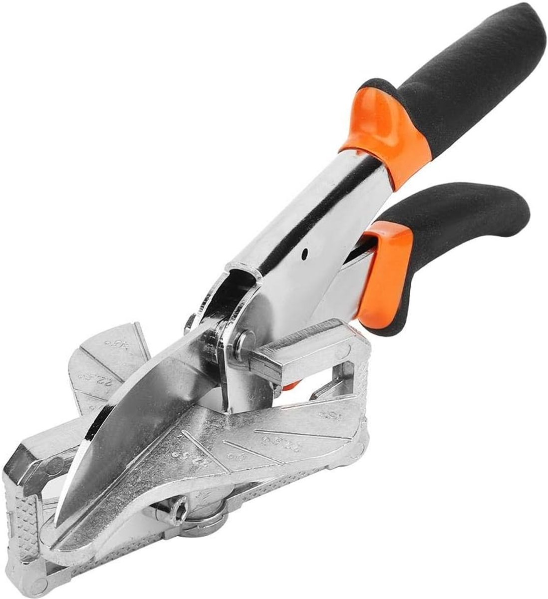 SnelShoppen - Multi Hoek Schaar Chrome Plating Verstelbare Hoek Miter Cutter met Scherpe Snijrand, Ideaal voor Tuin, Keuken en Creatieve Projecten