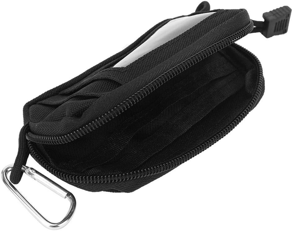 Mini nylon portemonnee waterproof - compacte reistas - met Molle bevestiging - ideaal voor klimmen - ShopVlot