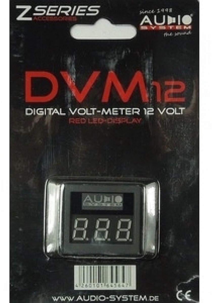 AUDIO SYSTEM Digitale Volt Meter met rode LED verlichting