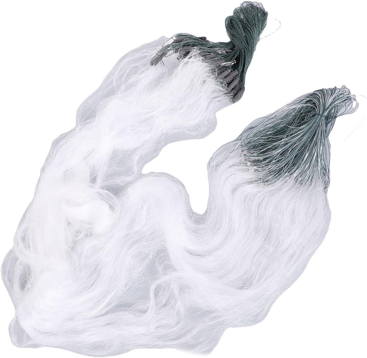 SnelShoppen - 50m Lange 1.5m Hoog 3 Laags Zware Vissersnet met Drijvers - Handgemaakt Nylon Vissersaccessoires voor Bait Fishing