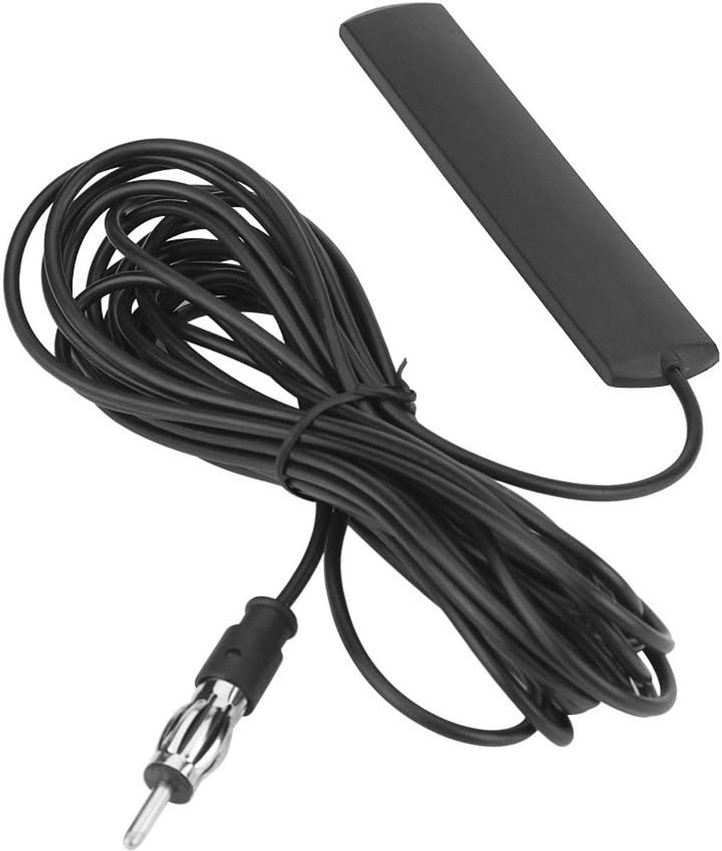 SnelShoppen - Universele Auto Radio Antenne met 5m Kabel - FM Antenne voor Auto's - Compact en Handig voor Duidelijke Ontvangst