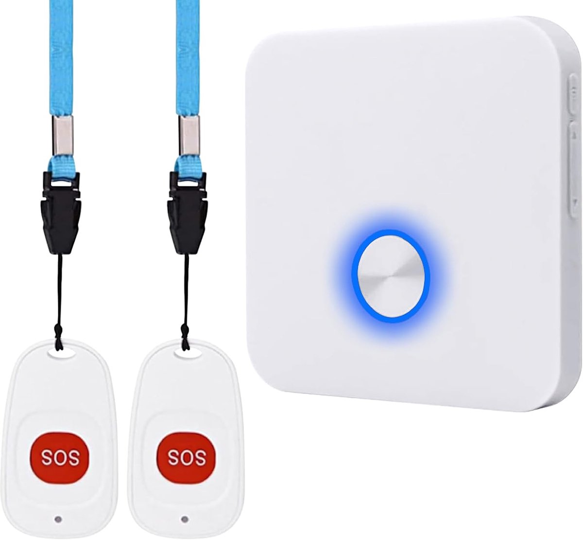 Haus Wireless Mobile Alarm Emergency Call Button Home Emergency Call Panic Alarm Rechargeable Radio Alarm for Patient - ShopVlot