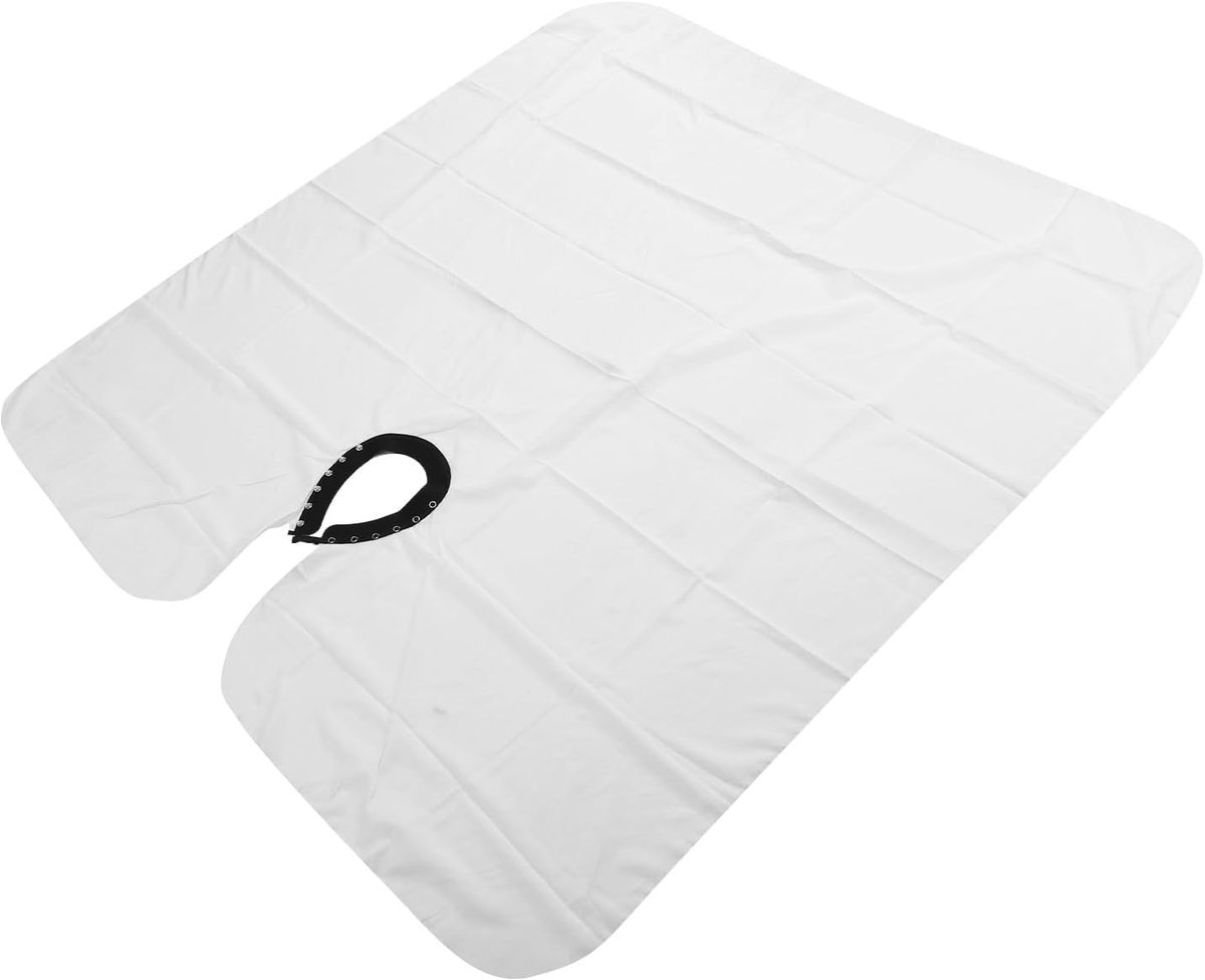 Kapperscape - Kappersschort - Haar Knippen - Verstelbare Sluiting - 29 x 22 cm - Wit