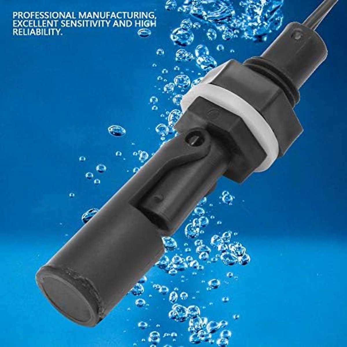 SnelShoppen - 2Pcs Waterniveau Sensor, Lage Druk Zijmontage Vloeistof Float Schakelaar, Corrosiebestendig PP Eendbek Type Waterniveau Detector voor Ta