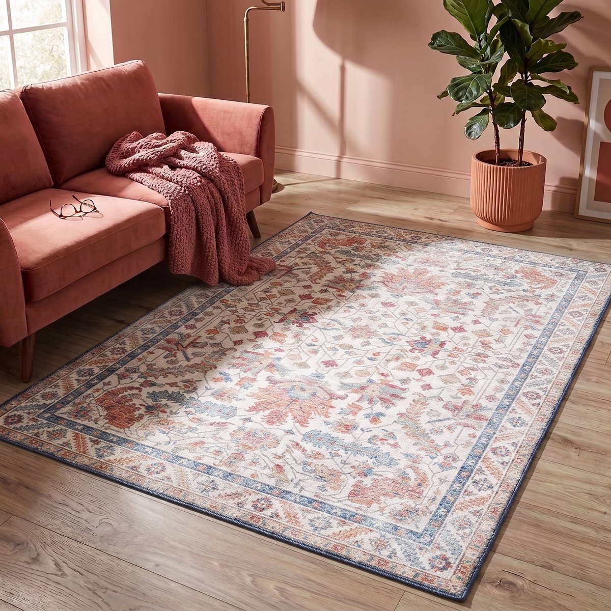 FRAAI Vintage vloerkleed - Azara Persia Lichtblauw | Sfeervol - 230x330cm