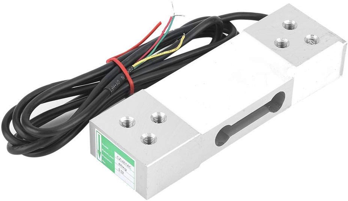SnelShoppen - 100 kg weegcel, elektronische precisieweegschaal met parallelle weegsensor, aluminiumlegering, hoge nauwkeurigheid, compact en lichtgewi