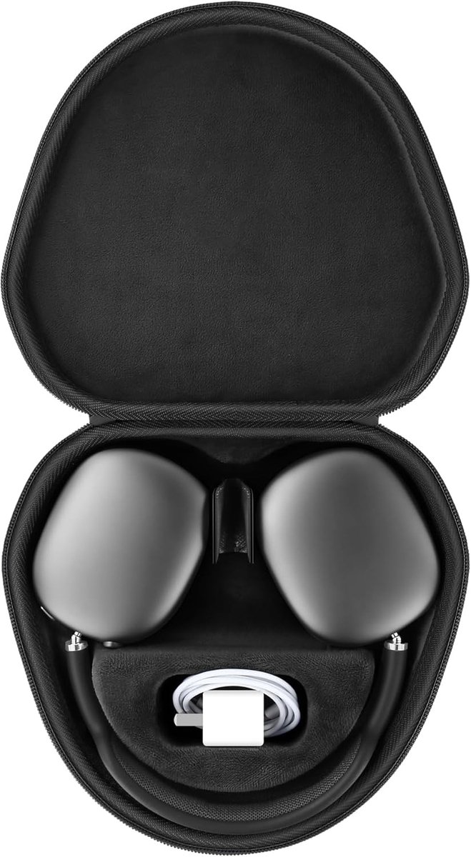 SnelShoppen - Draagtas voor Apple AirPods Max hoofdtelefoon, schokbestendig, stofdicht, waterafstotend, slimme hoes, beschermt tegen schade en krassen