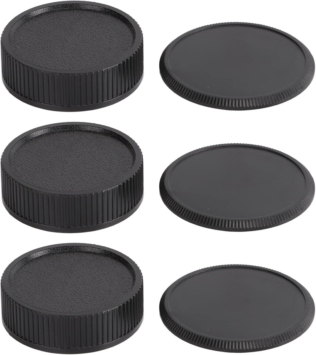 SnelShoppen - M39 Achterlensdop Set van 3 Paar Hoge Betrouwbaarheid M39 Lensdop voor Achterzijde, Geschikt voor M39 Camera Body en M39 Camera Lens