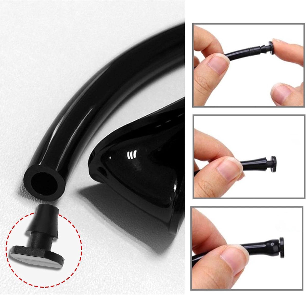 SnelShoppen - Pack van 100 Irrigatie Slang Stops Vervangingen voor Druppel Irrigatie Kleine Pluggen Accessoires voor Wasmachine Tuin Irrigatie